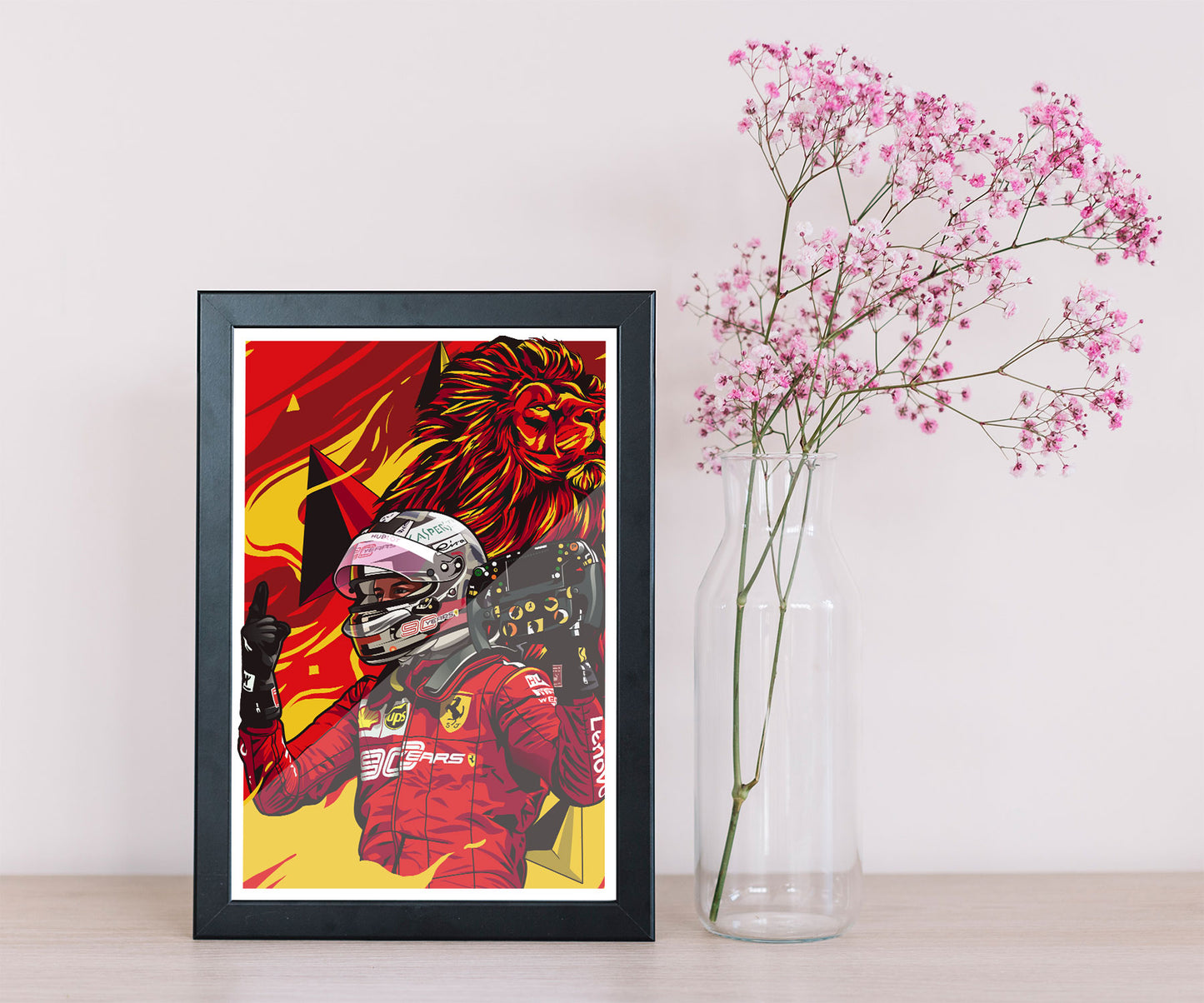 vettel ferrari frame