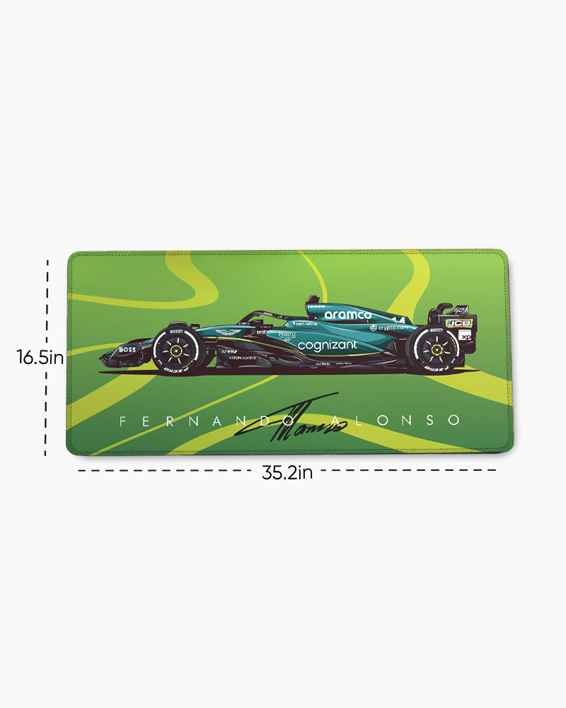 Fernando Alonso Aston Martin EdgeGuard Desk Mat