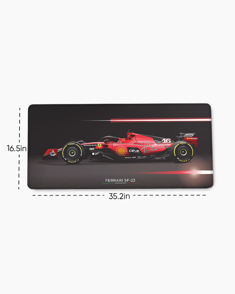 Charles Leclerc SF23 EdgeGuard Desk Mat
