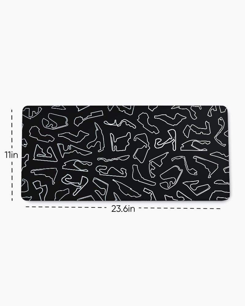 Formula 1 circuits EdgeGuard Desk Mat