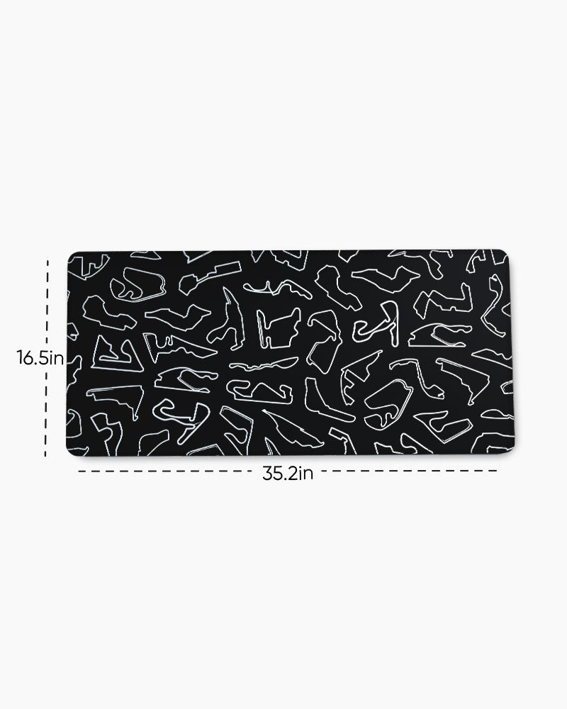 Formula 1 circuits EdgeGuard Desk Mat