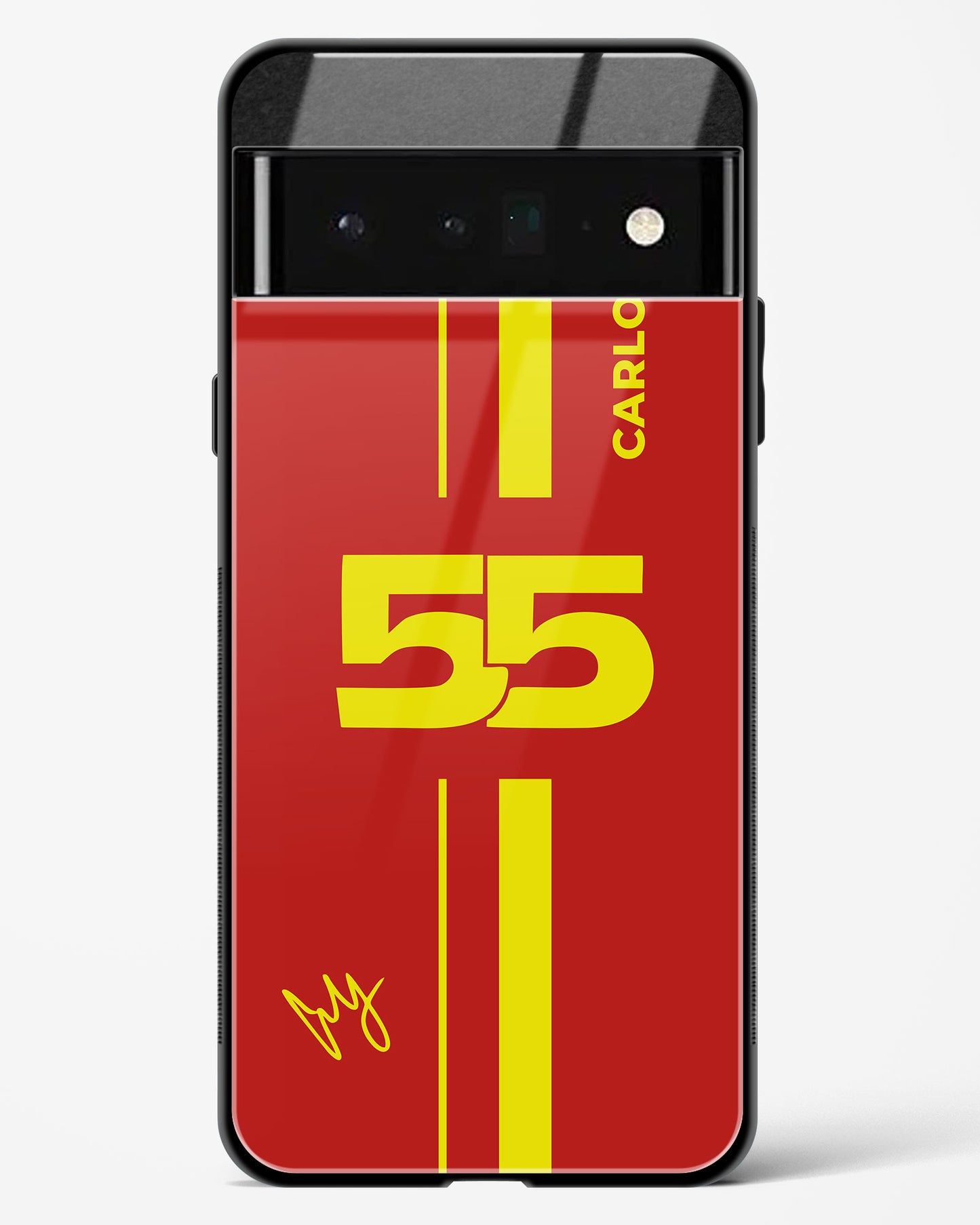 Carlos Sainz 55 Glass Case Phone Cover