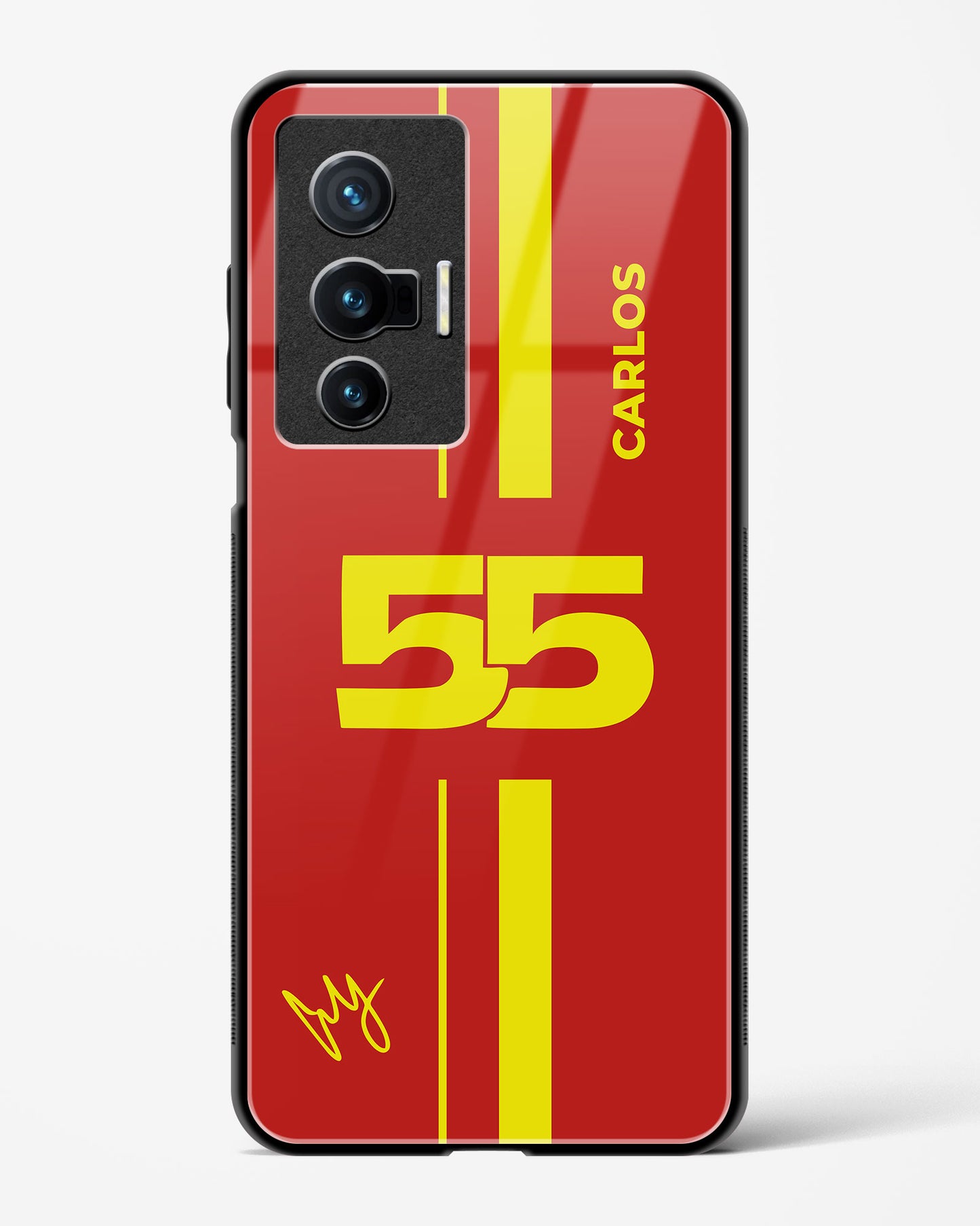 Carlos Sainz 55 Glass Case Phone Cover