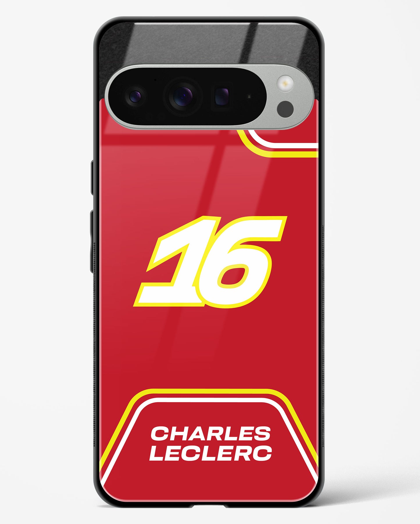 Charles Leclerc Ferrari Glass Case Phone Cover