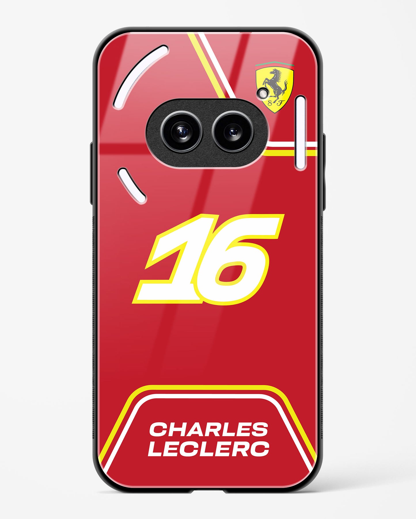 Charles Leclerc Ferrari Glass Case Phone Cover