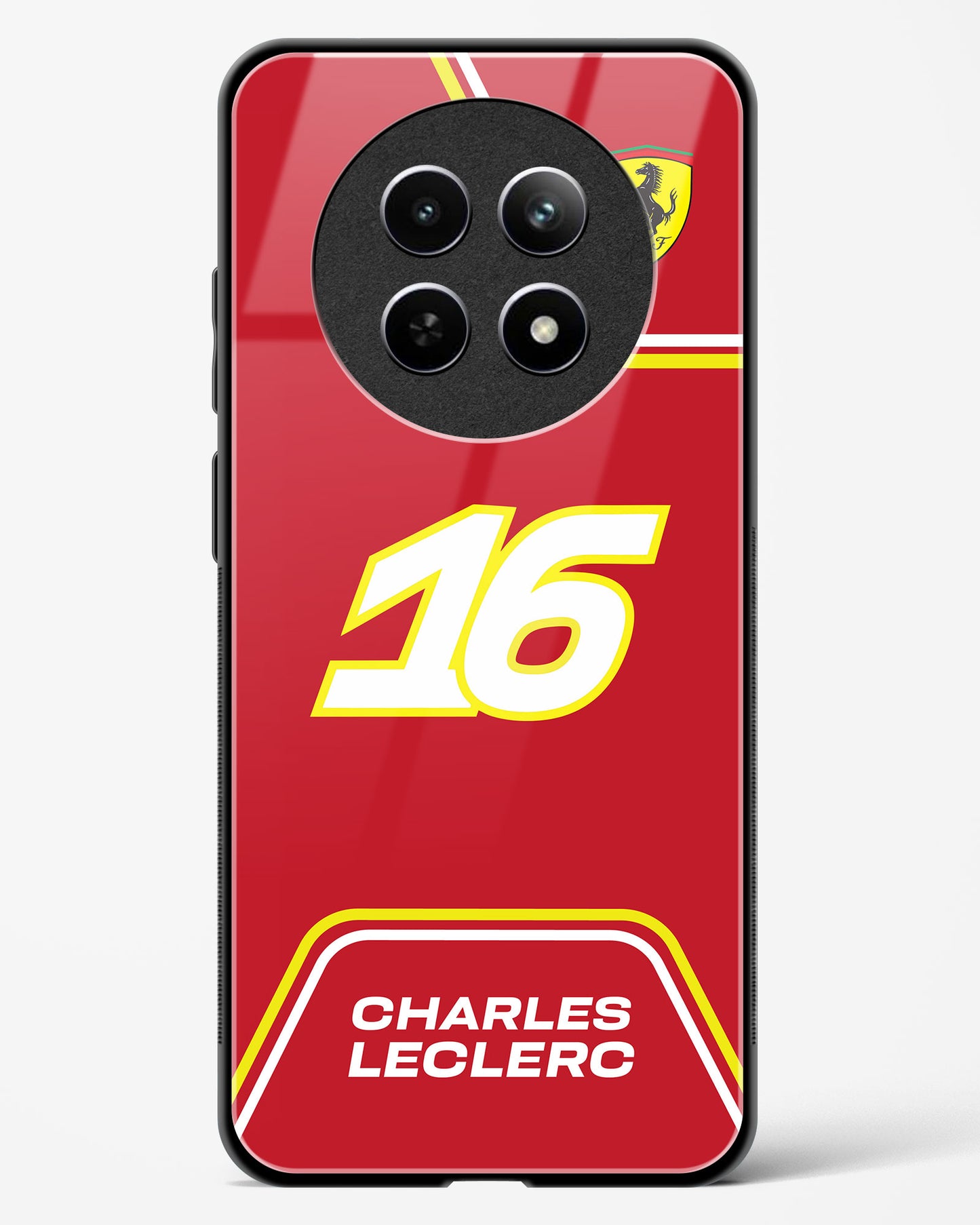 Charles Leclerc Ferrari Glass Case Phone Cover