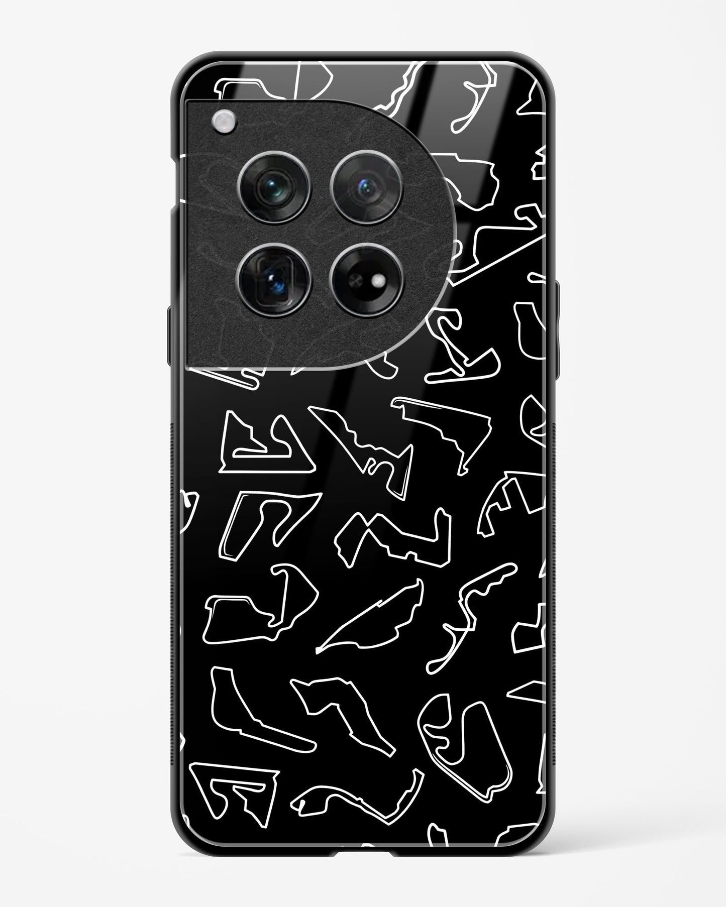 F1 circuits Glass Case Phone Cover