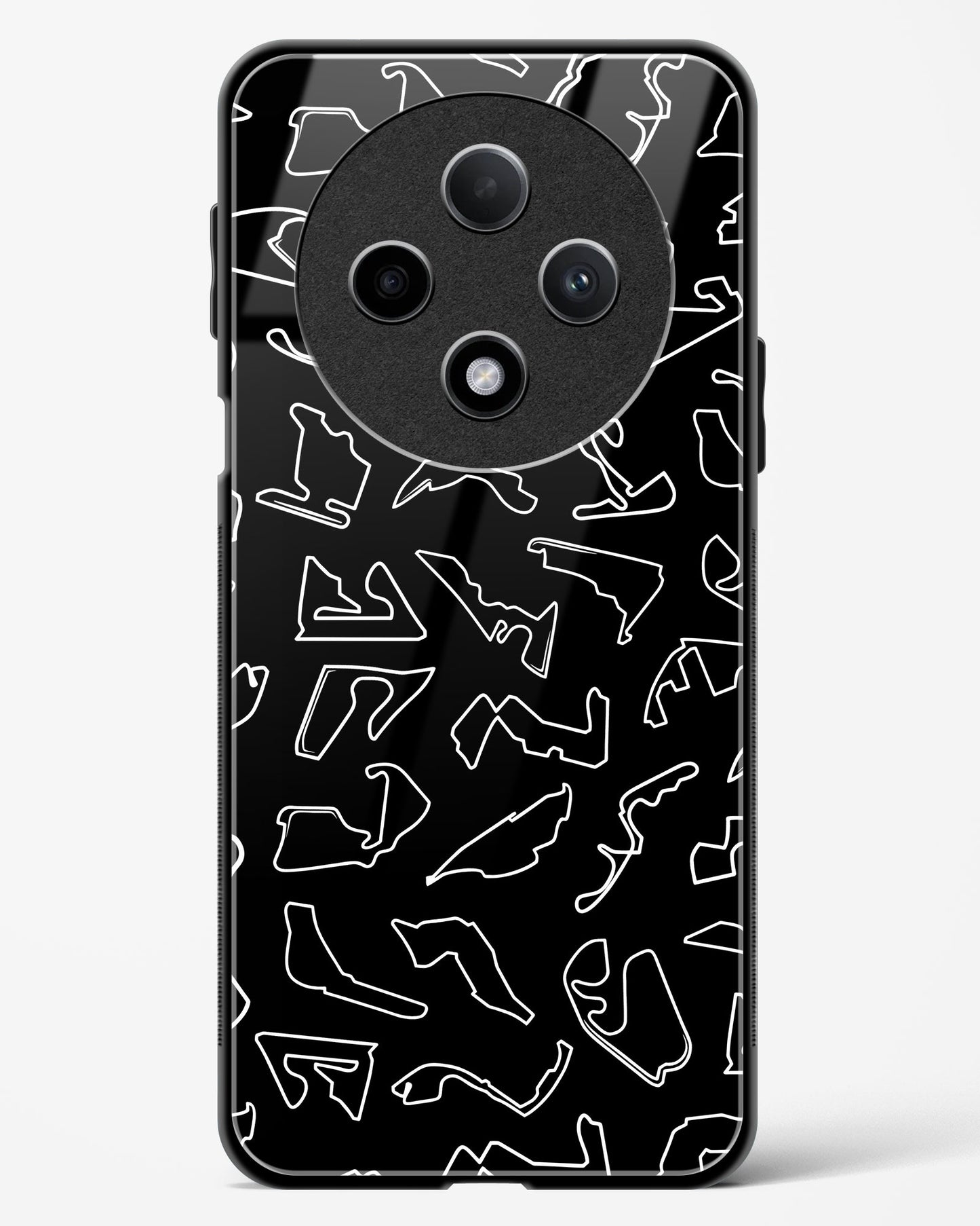 F1 circuits Glass Case Phone Cover