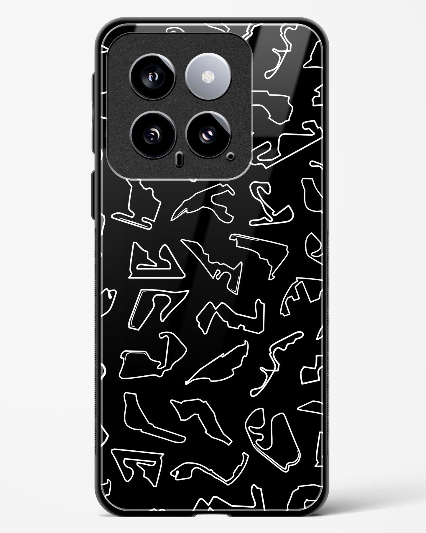 F1 circuits Glass Case Phone Cover
