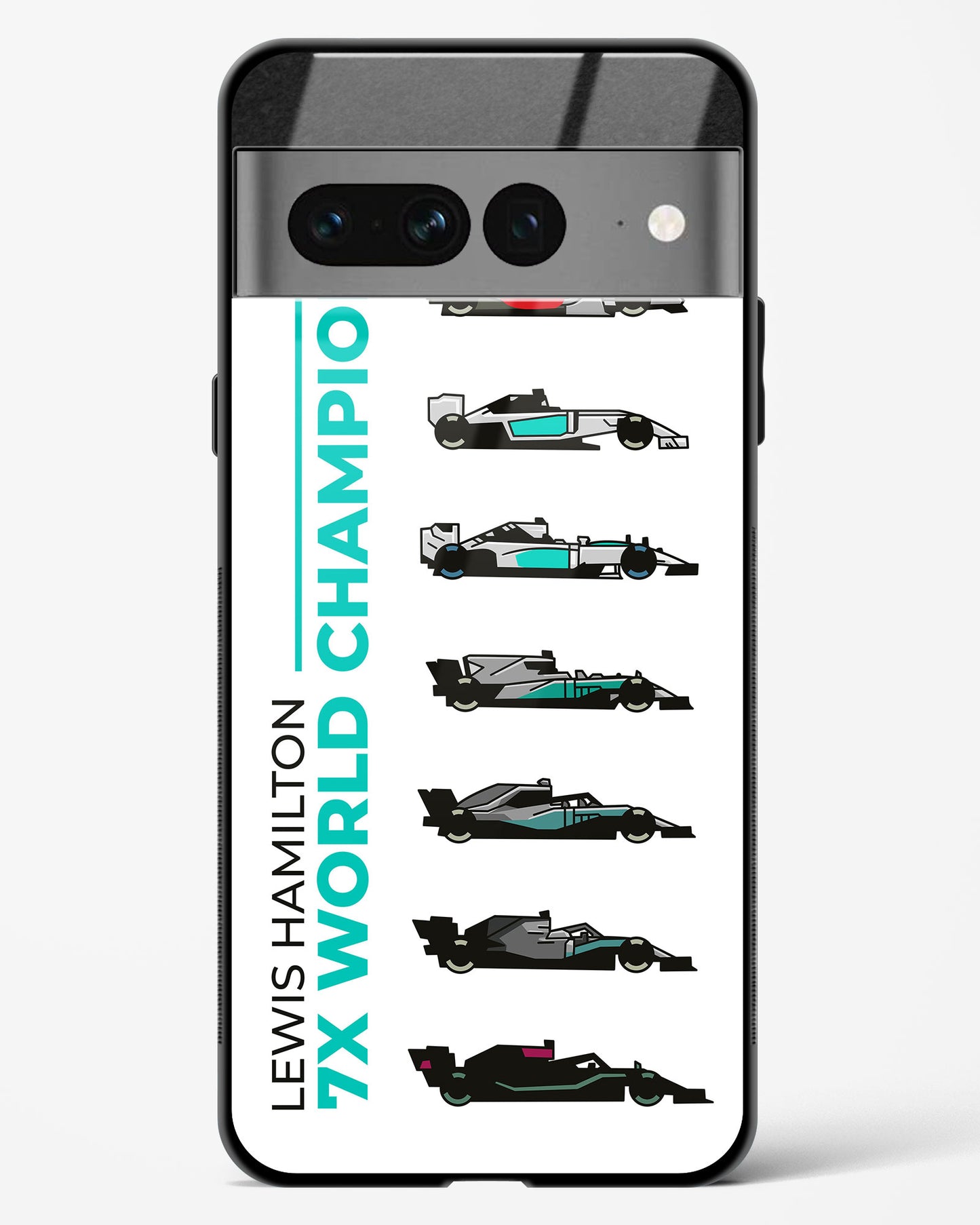 Lewis Hamilton 7X Champion Glass Case Phone Cover