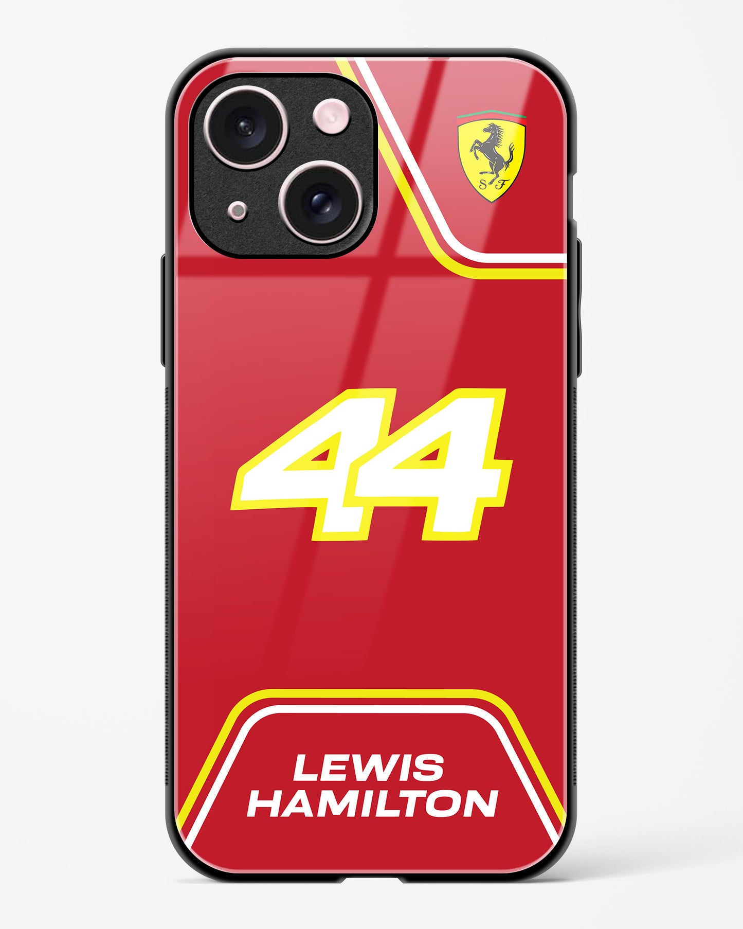 Lewis Hamilton Ferrari Glass Case Phone Cover
