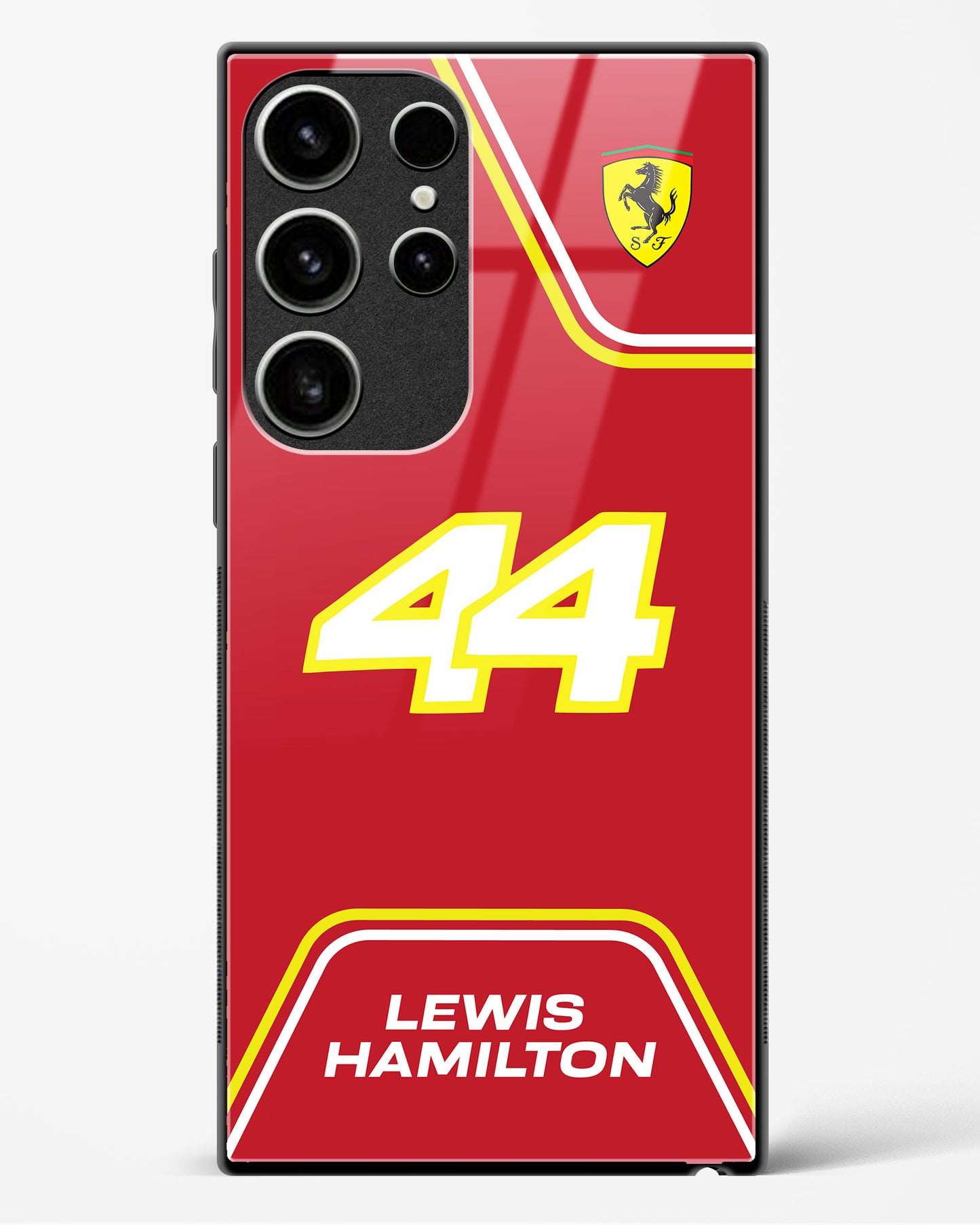 Lewis Hamilton Ferrari Glass Case Phone Cover