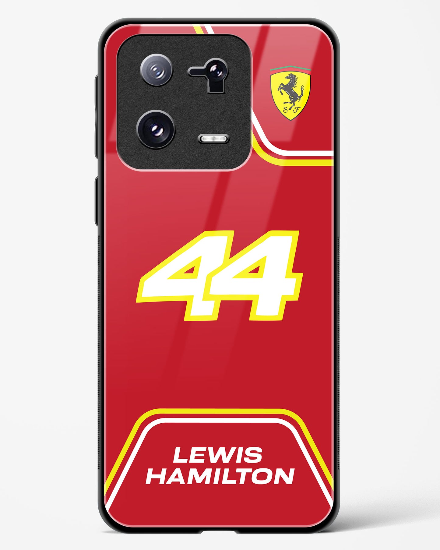 Lewis Hamilton Ferrari Glass Case Phone Cover