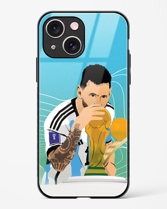 Lionel Messi World Cup Art Glass Case Phone Cover