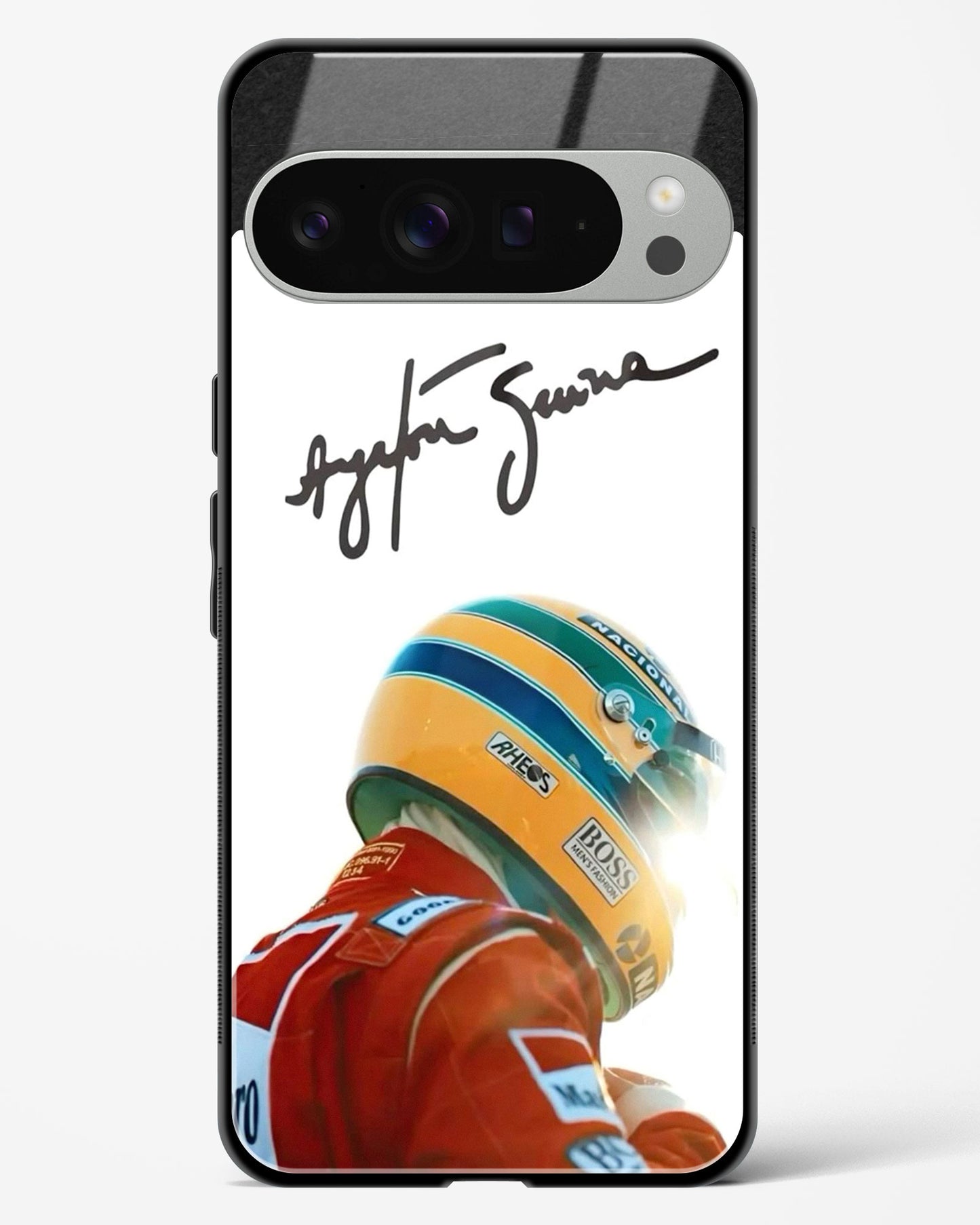 Ayrton Senna Aesthetic Glass Case Phone Cover