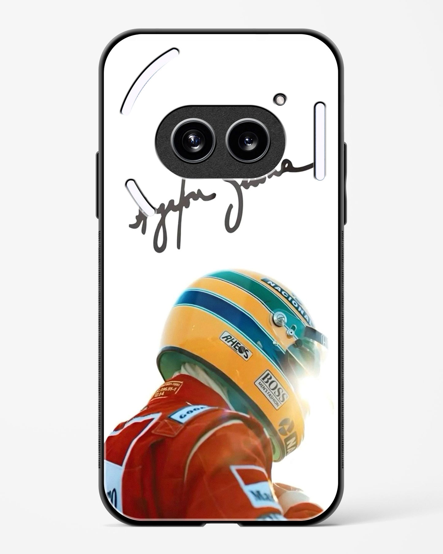 Ayrton Senna Aesthetic Glass Case Phone Cover