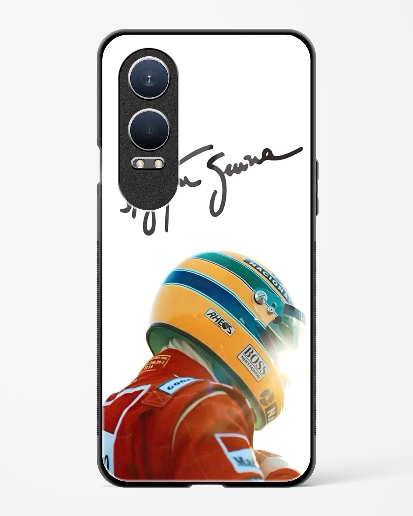 Ayrton Senna Aesthetic Glass Case Phone Cover