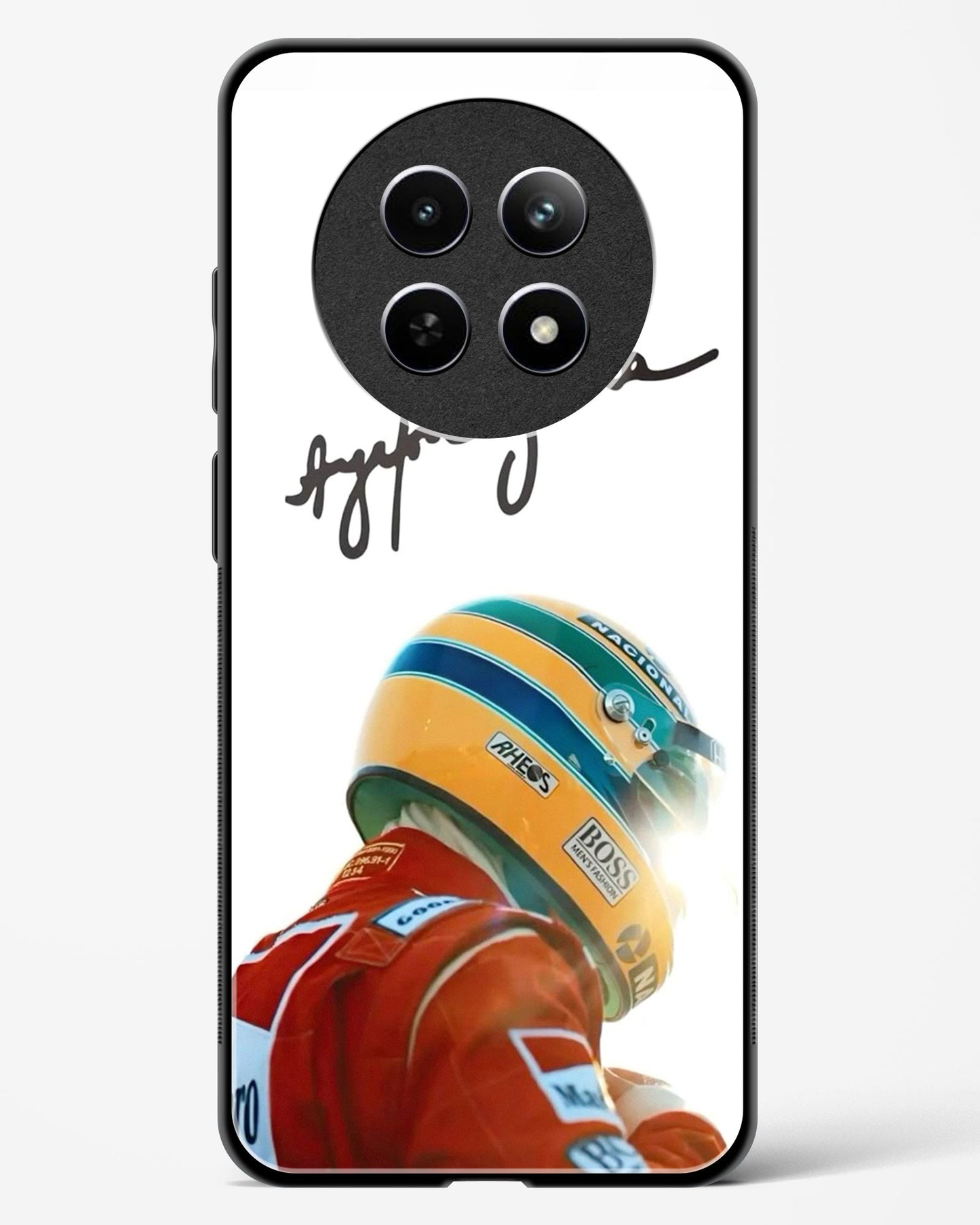 Ayrton Senna Aesthetic Glass Case Phone Cover