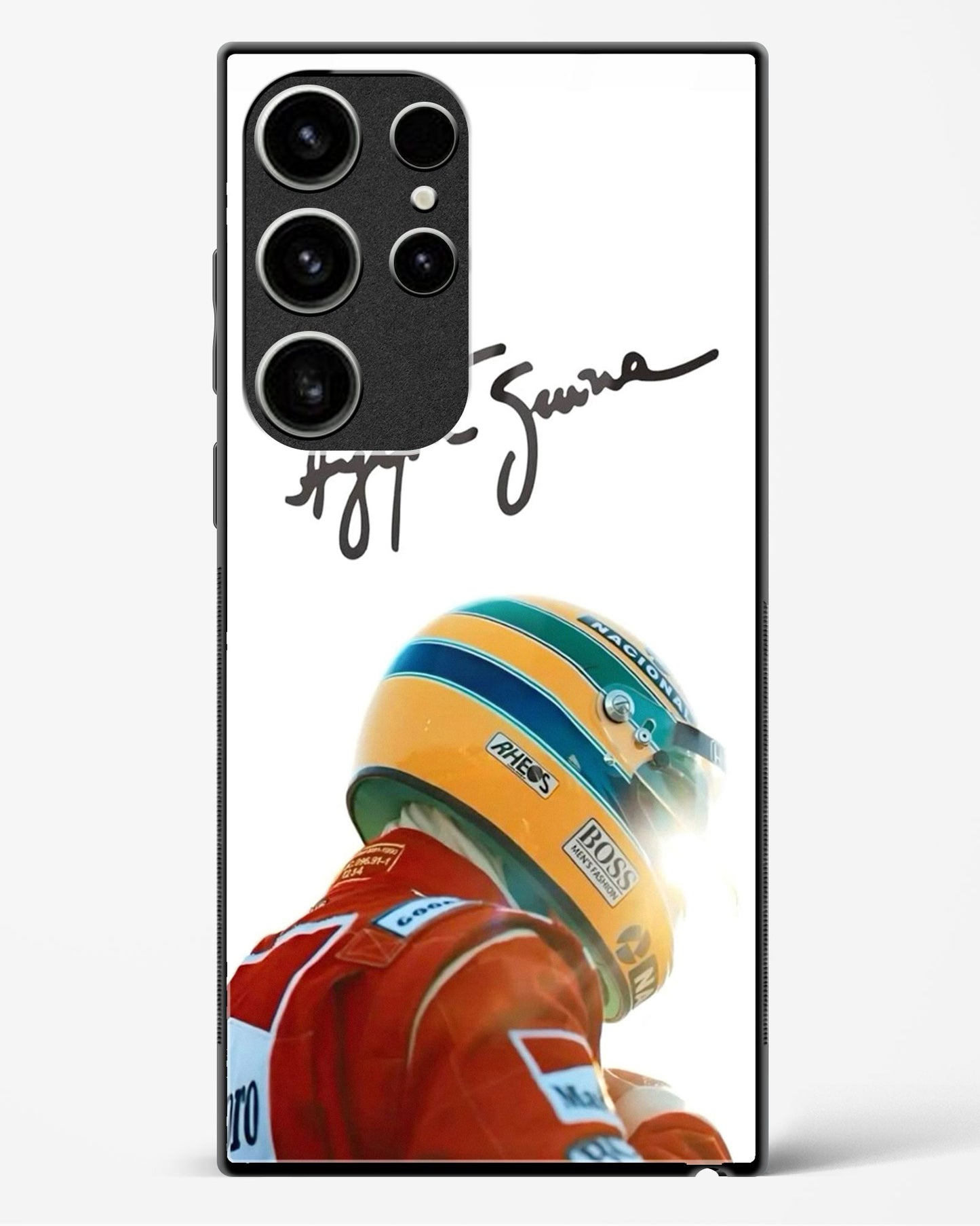 Ayrton Senna Aesthetic Glass Case Phone Cover