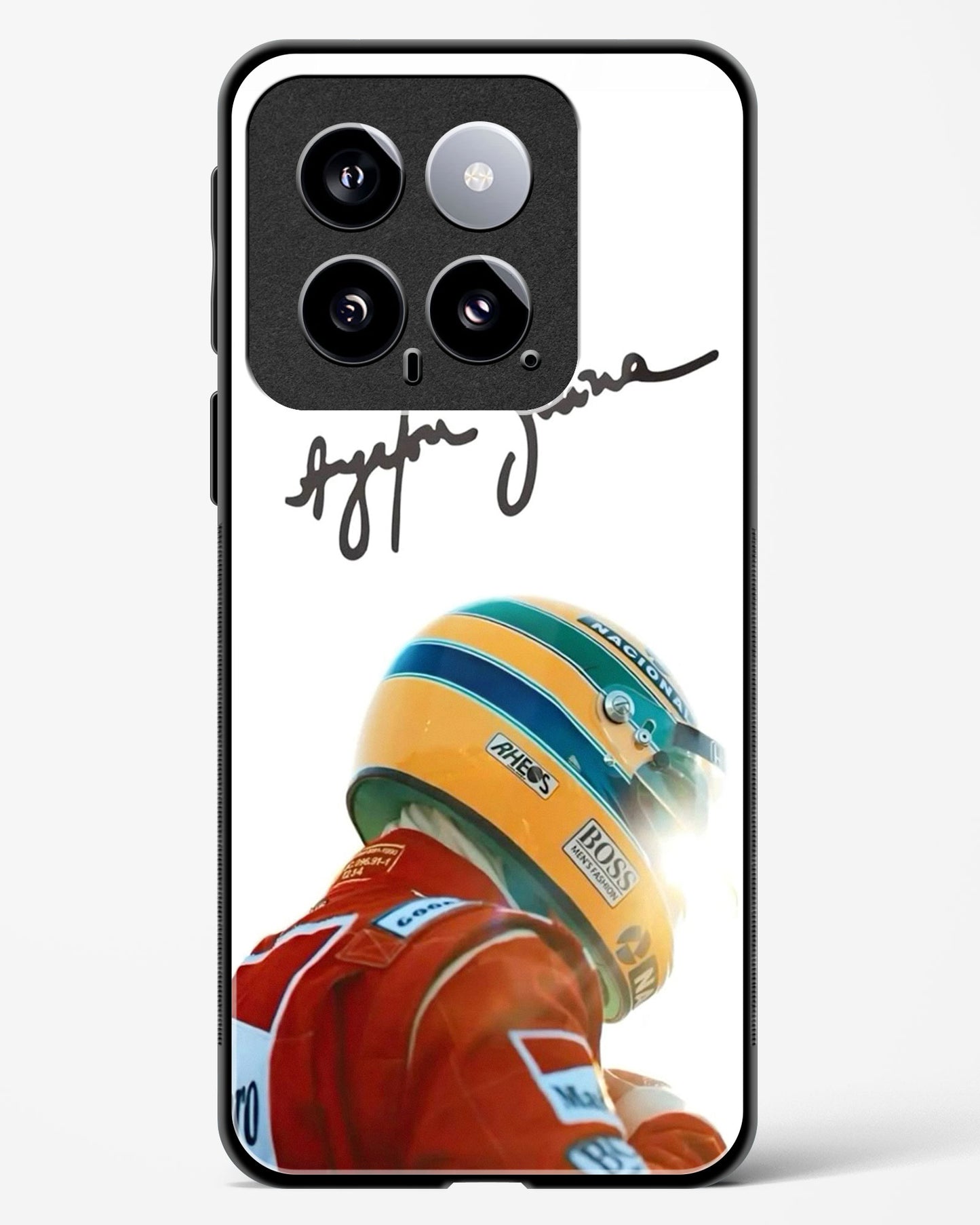 Ayrton Senna Aesthetic Glass Case Phone Cover