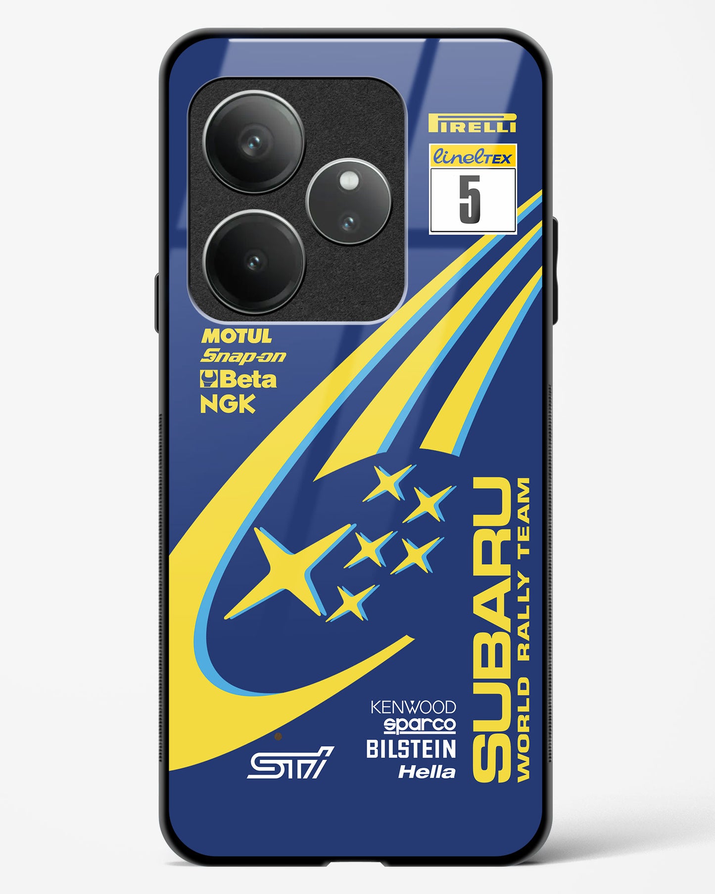 Subaru Rally Team Glass Case Phone Cover