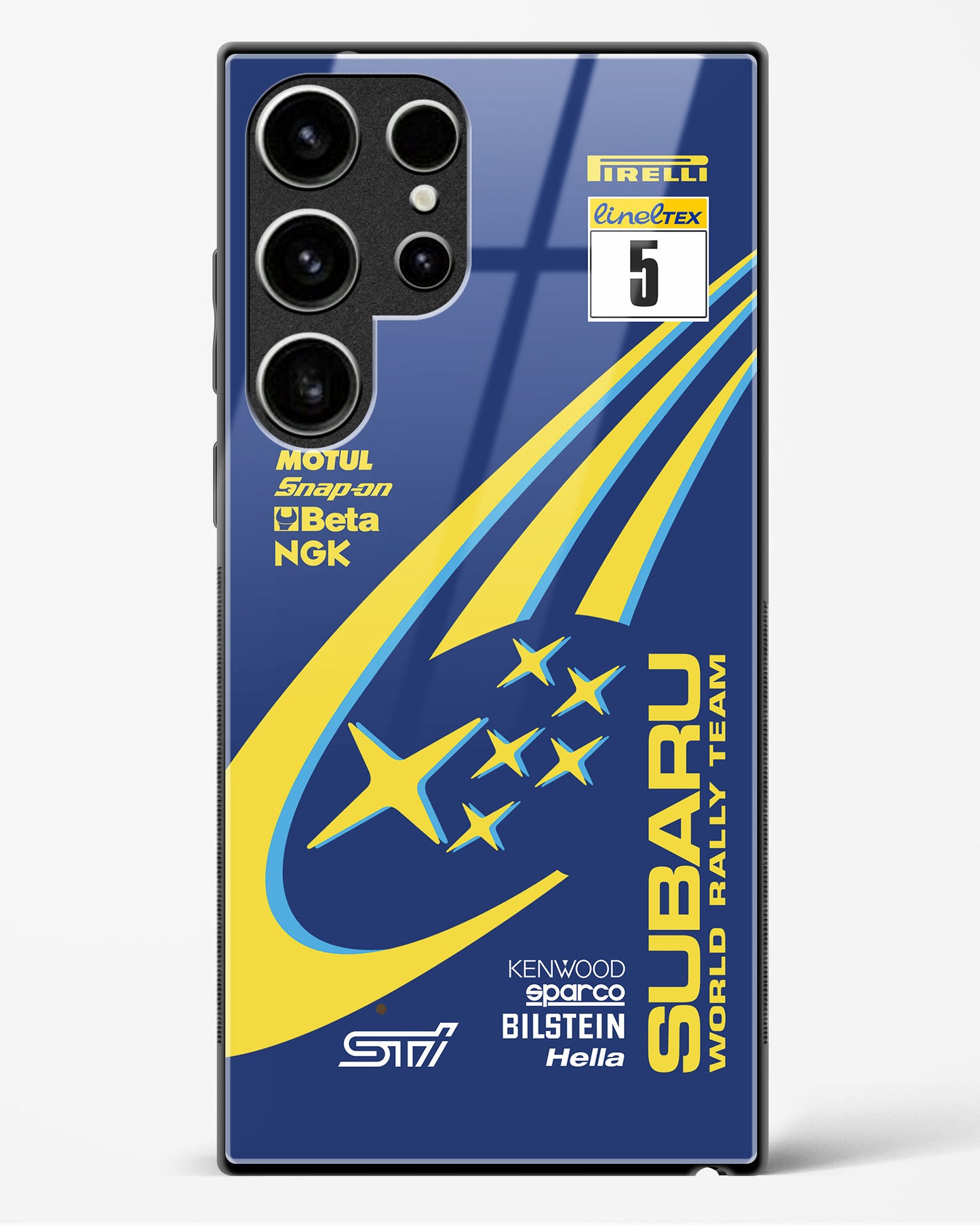 Subaru Rally Team Glass Case Phone Cover