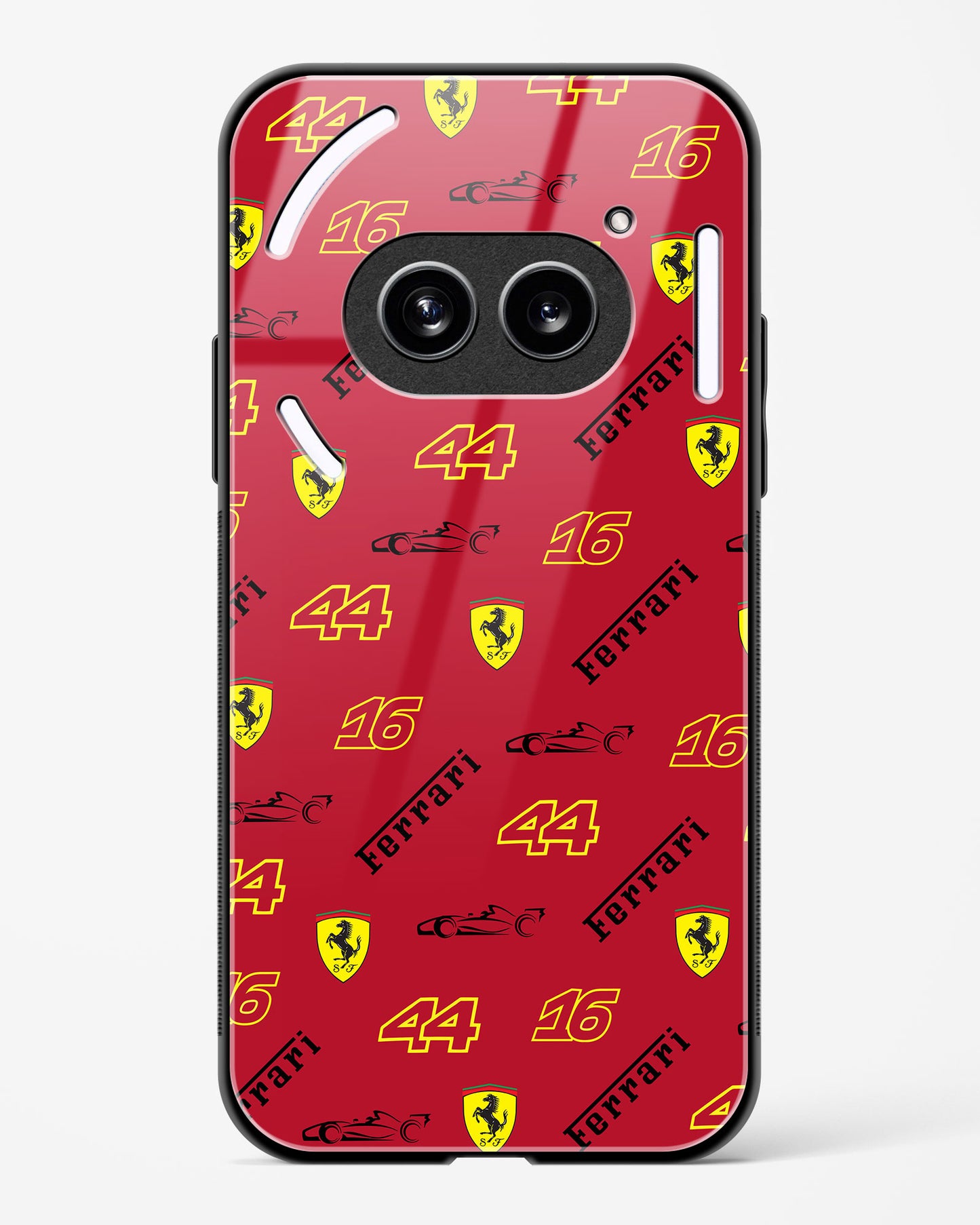 Team Ferrari minimalist Glass Case Phone Cover