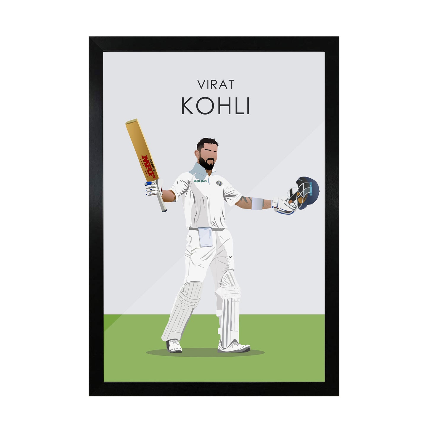 Virat Kohli illustration frame