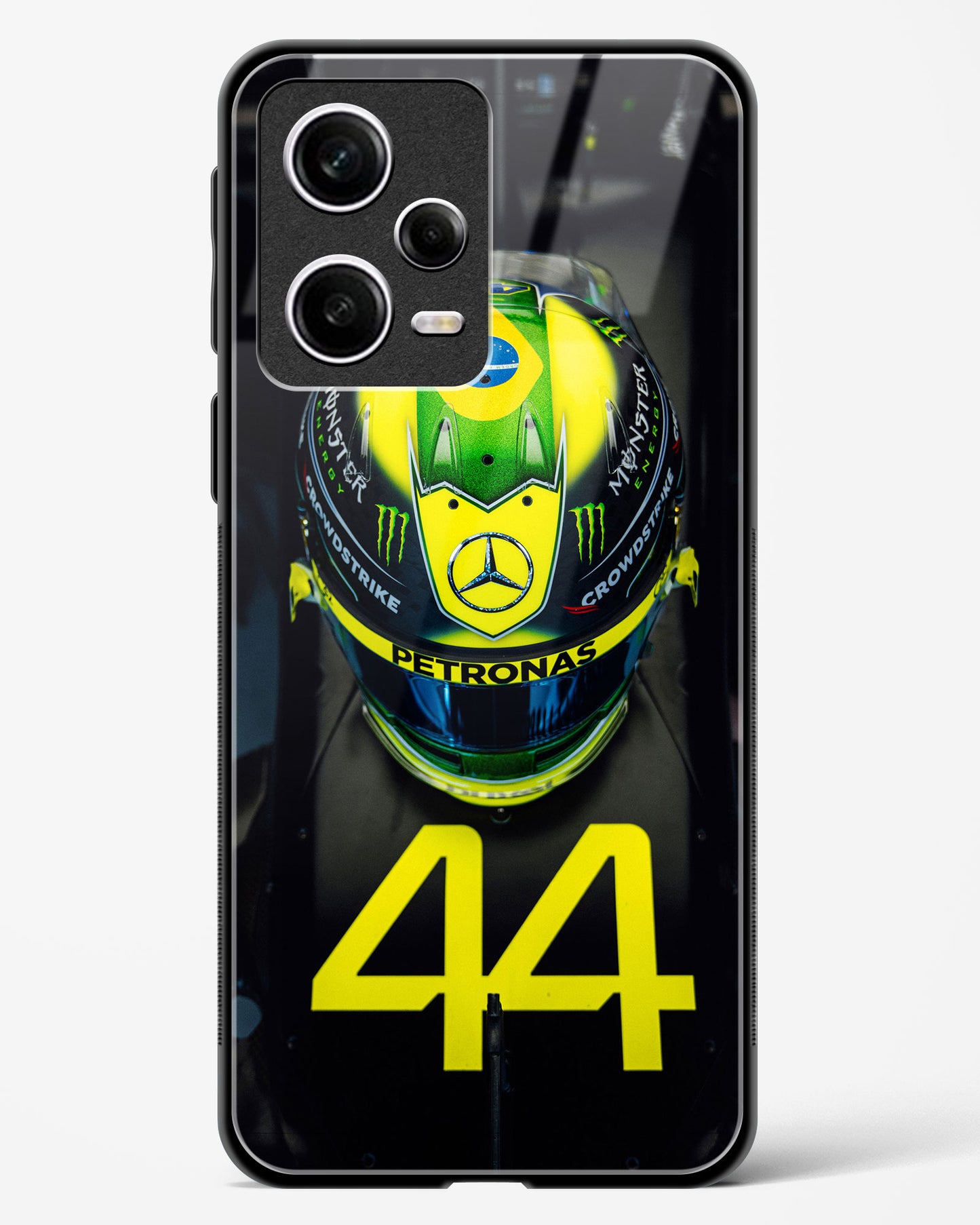 Lewis Hamilton Helmet Glass Case Phone Cover