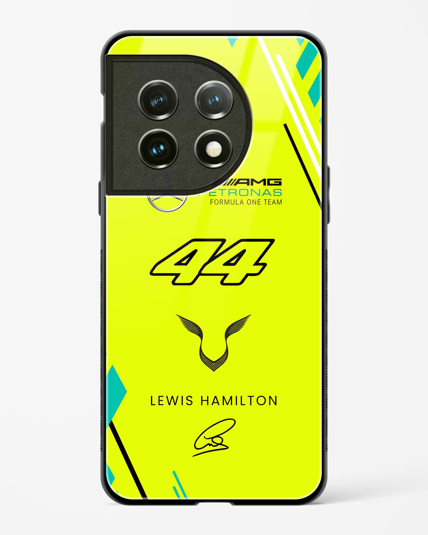 Lewis Hamilton Mercedes Glass Case Phone Cover