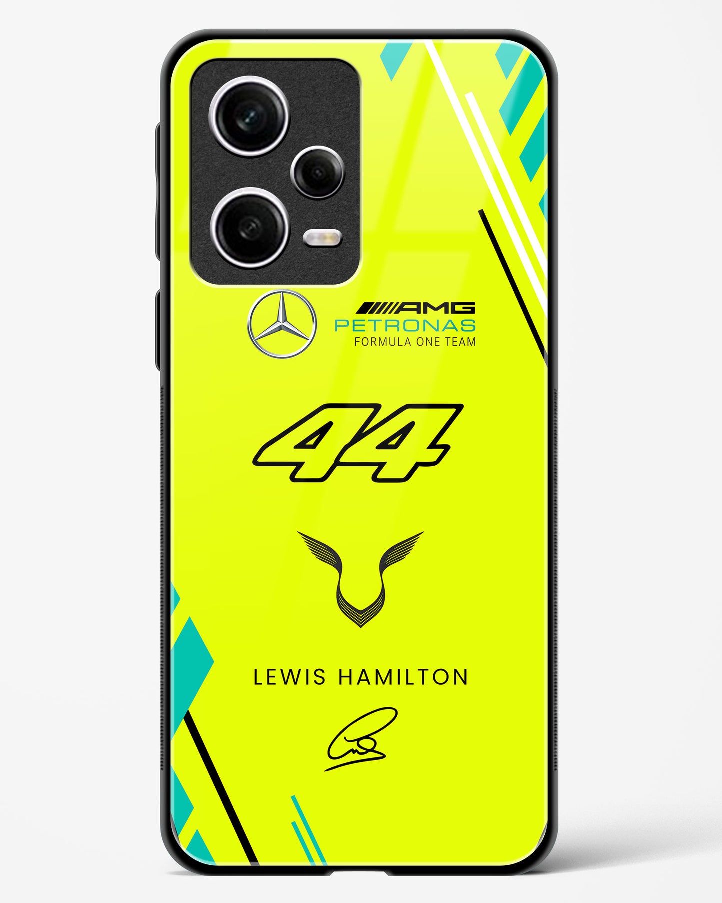 Lewis Hamilton Mercedes Glass Case Phone Cover