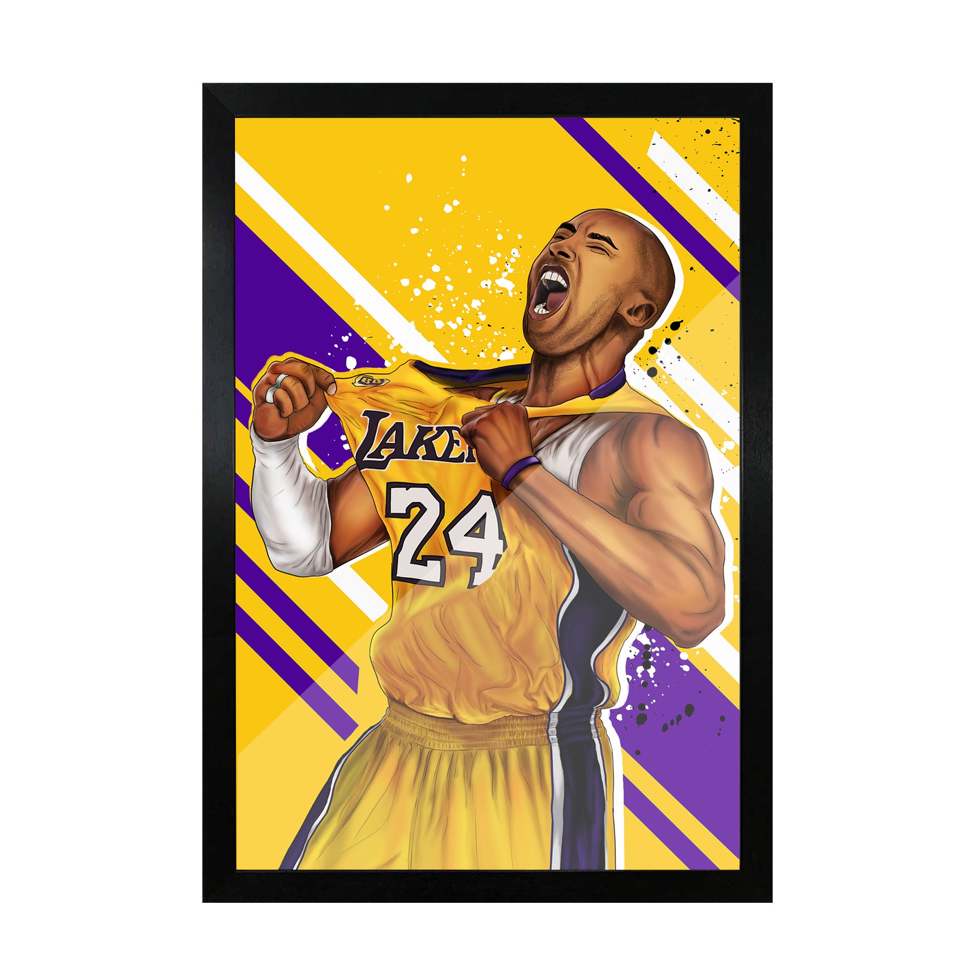 Kobe Bryant Illustration Art Frame