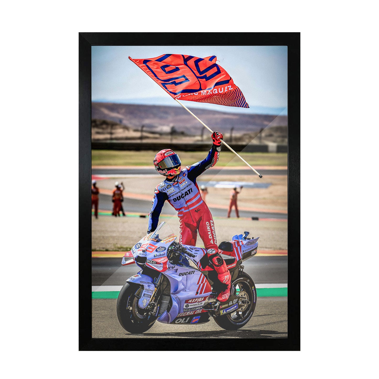 Marc Marquez Win Frame