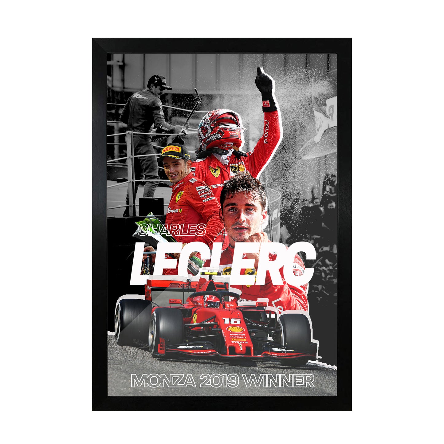 Charles Leclerc Monza Art frame