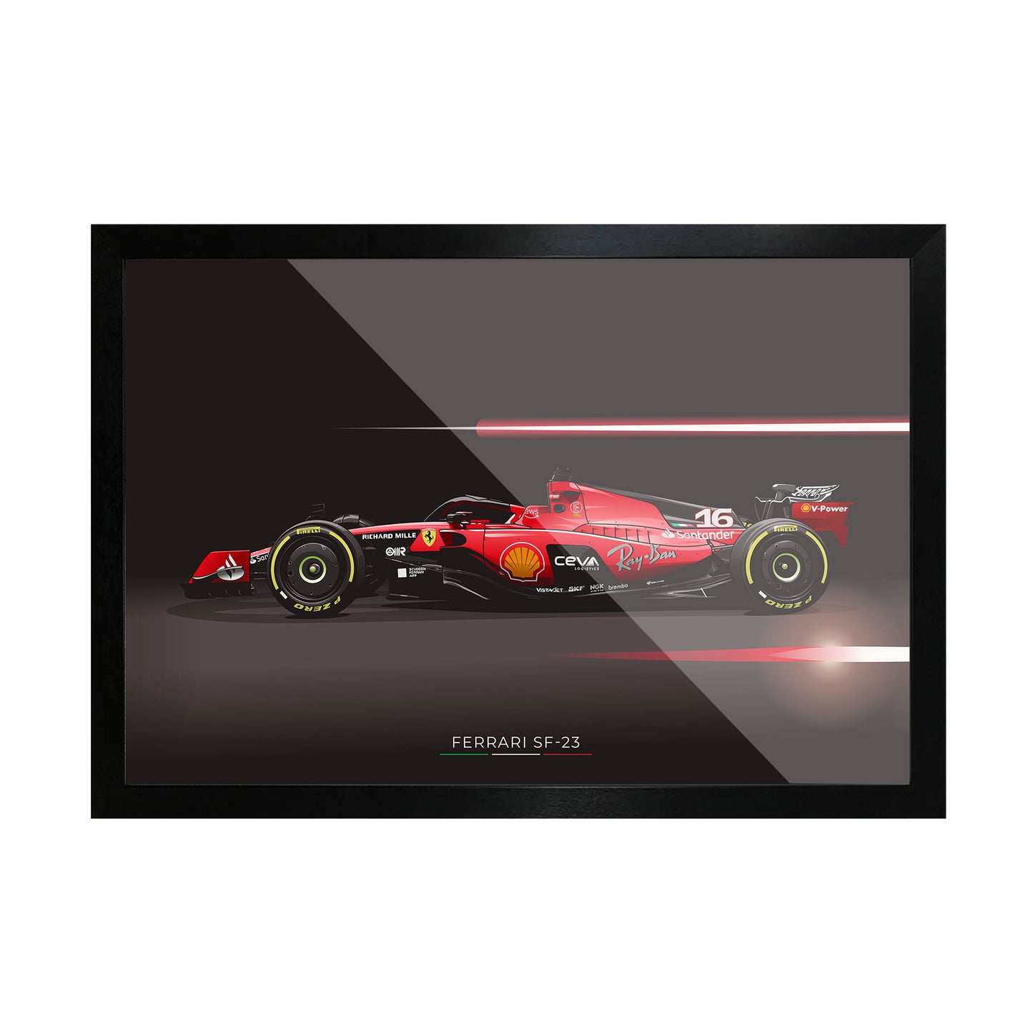 Charles Leclerc Ferrari SF23 Art Frame