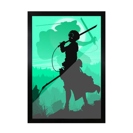 Levi Ackerman shadow art frame