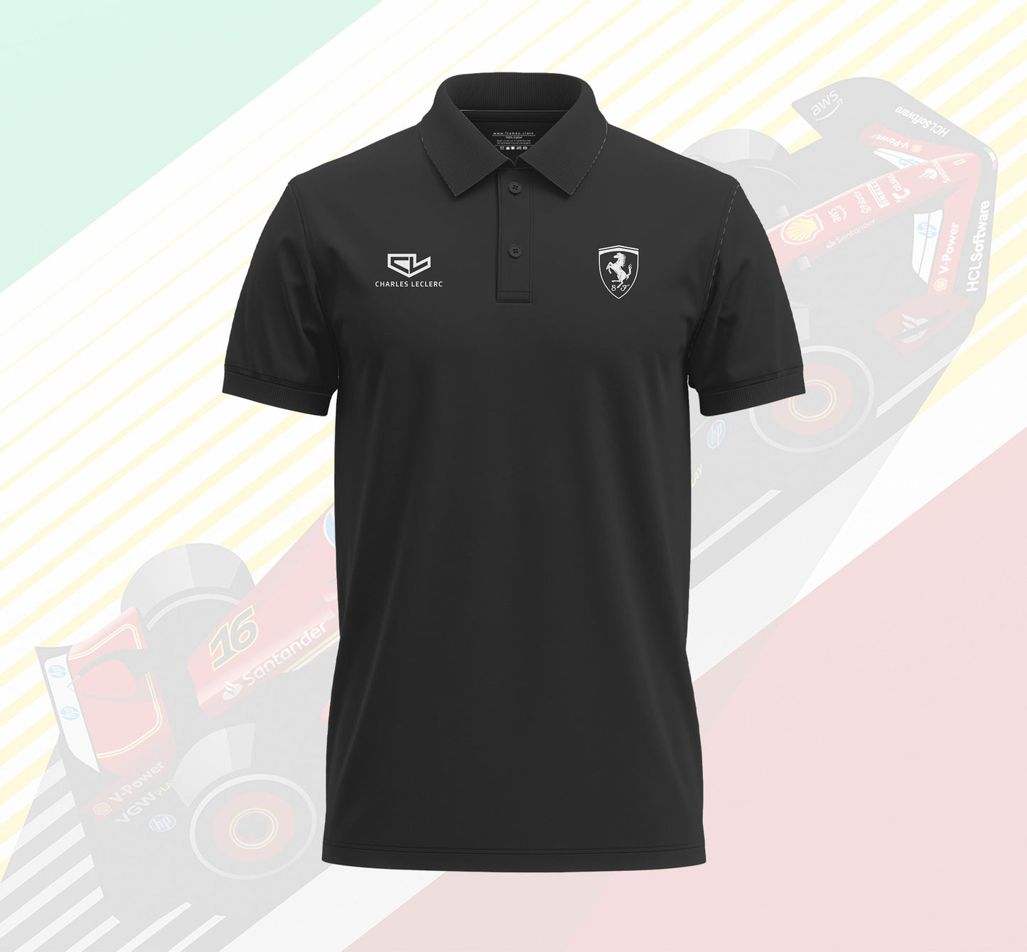 Charles Leclerc CL16 Polo T-shirt