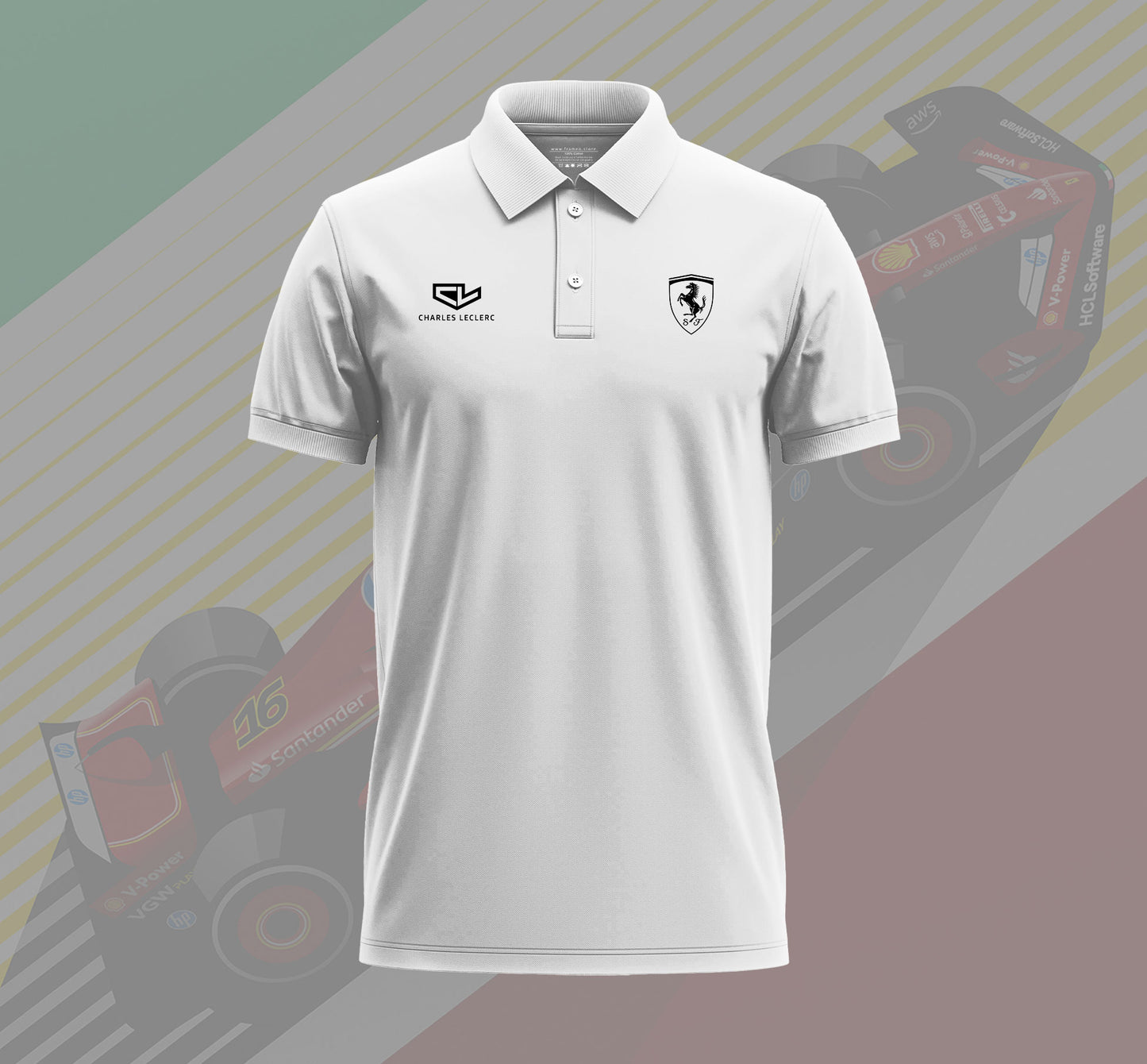 Charles Leclerc CL16 Polo T-shirt
