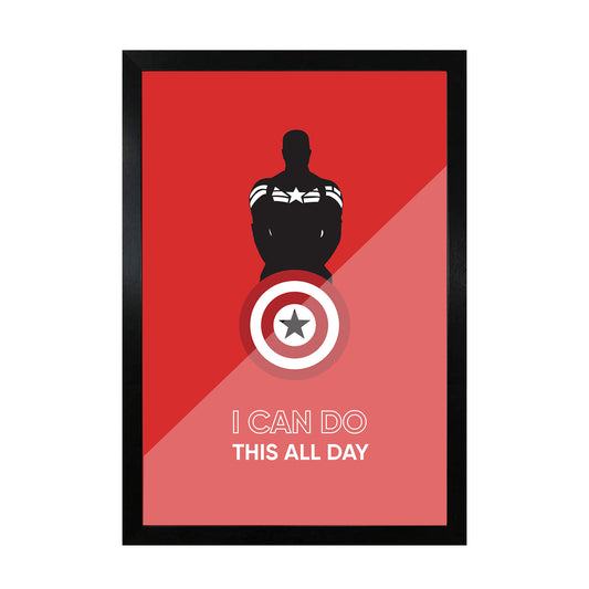 Captain America Quote Frame