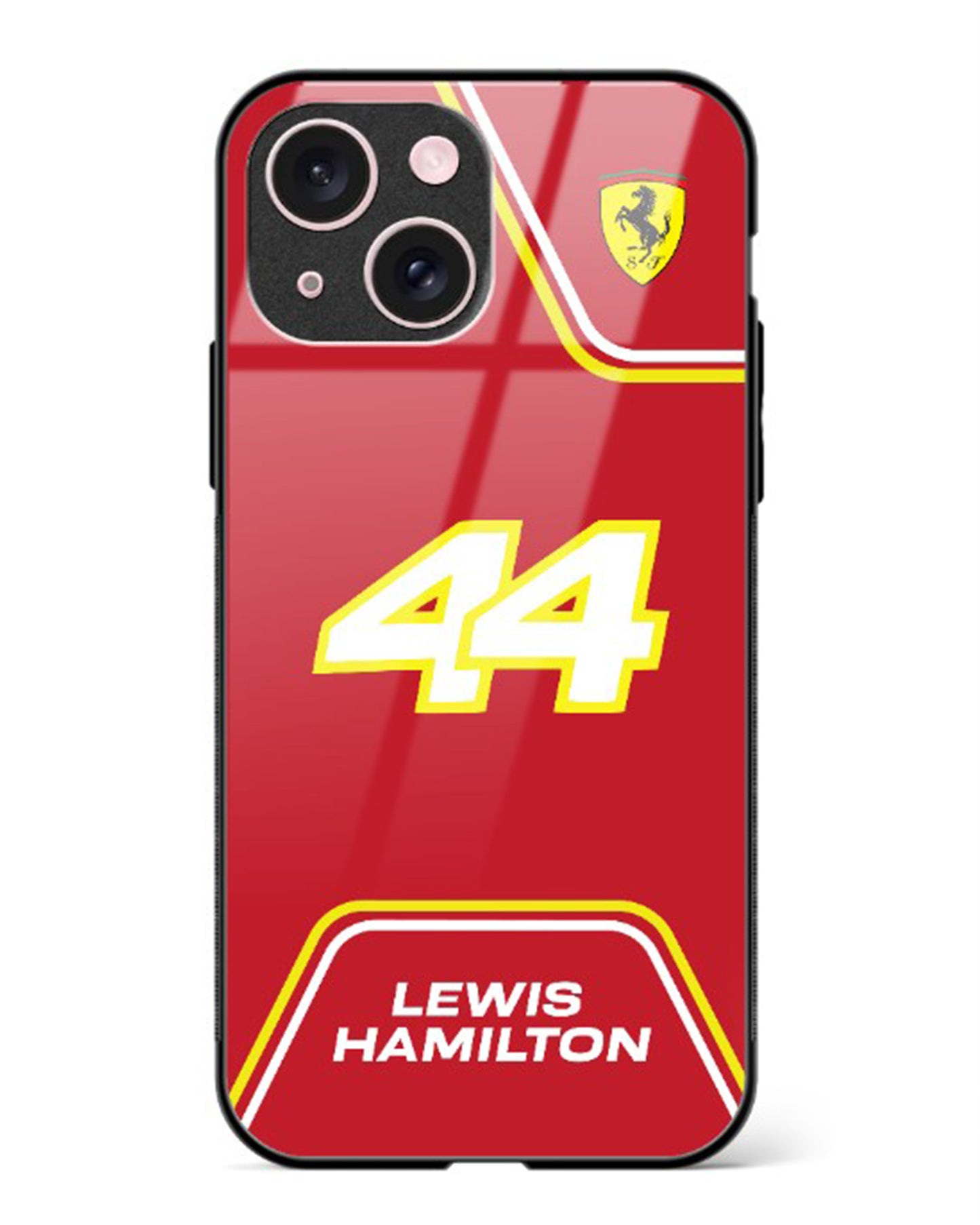 Lewis Hamilton Ferrari Glass Case Phone Cover