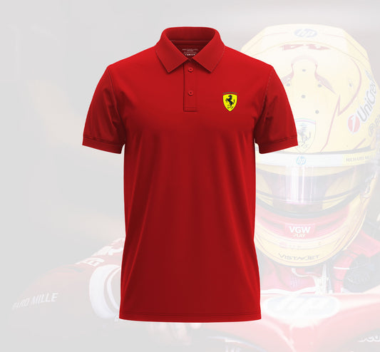 Lewis Hamilton 44 Ferrari Polo T-shirt