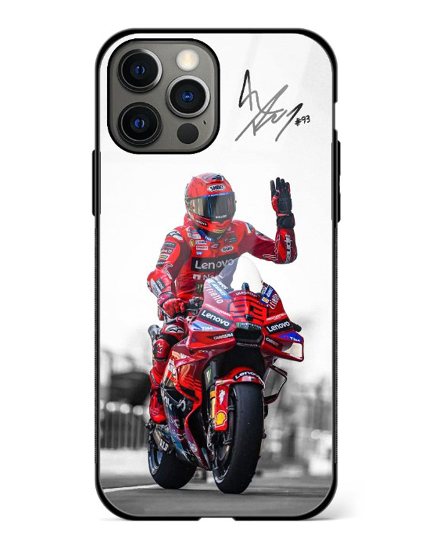 Marc Marquez Glass Case Phone Cover