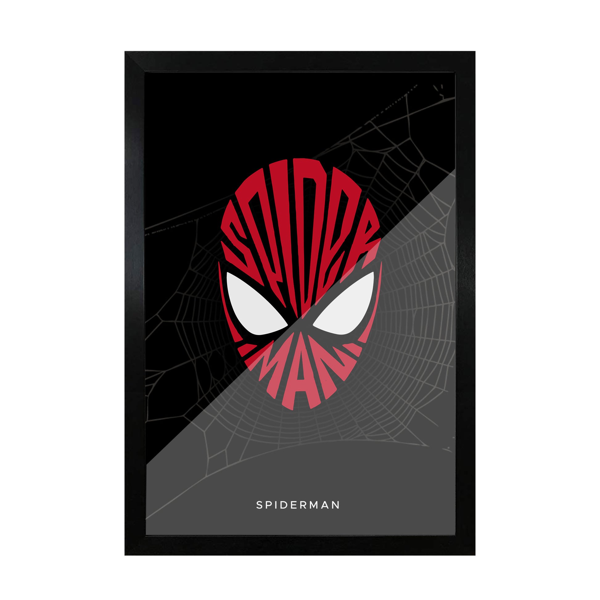 Spiderman Text Art frame
