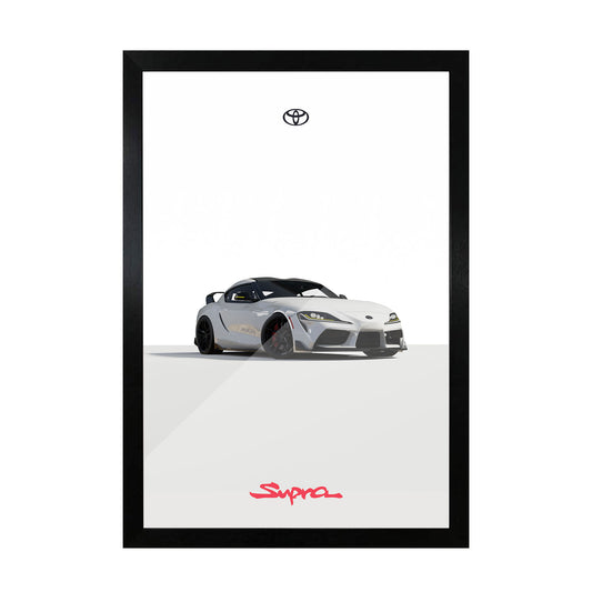 Toyota Supra Minimalist Glass Frame