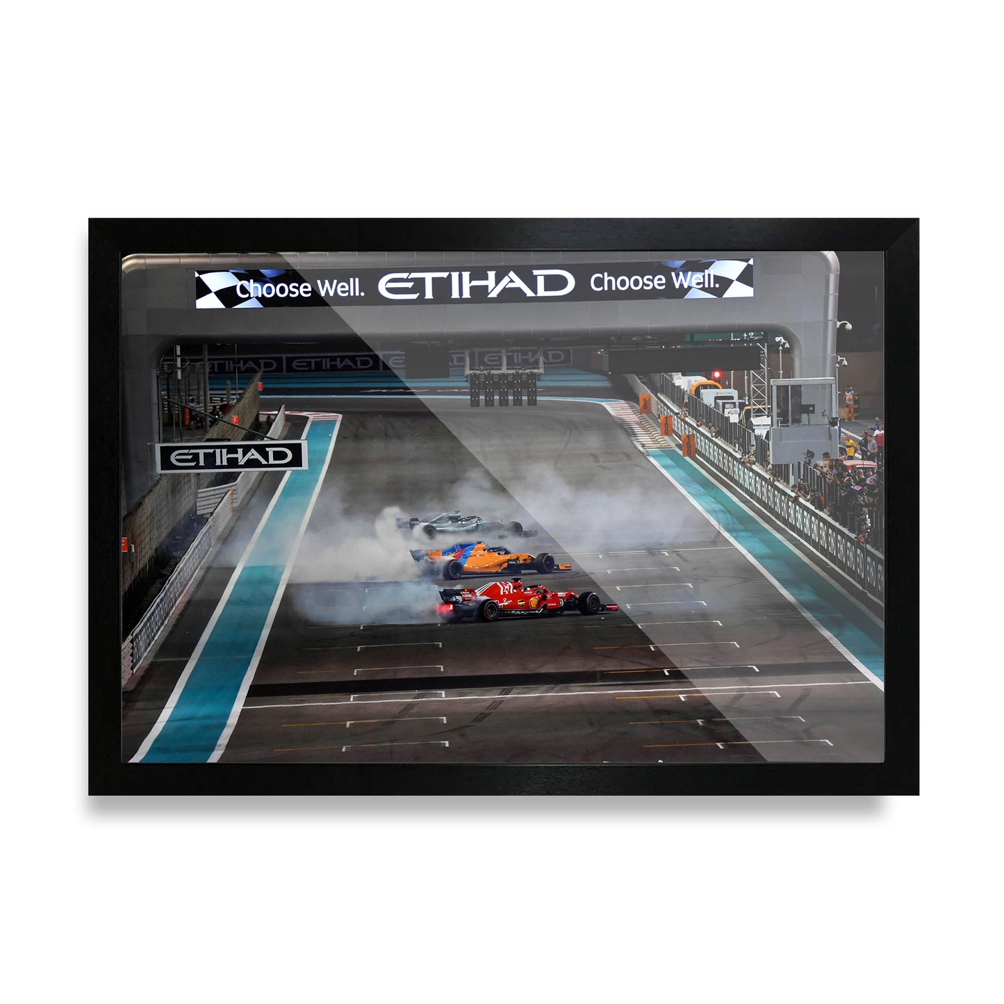 Hamilton Alonso Vettel Abu Dhabi Donuts Poster