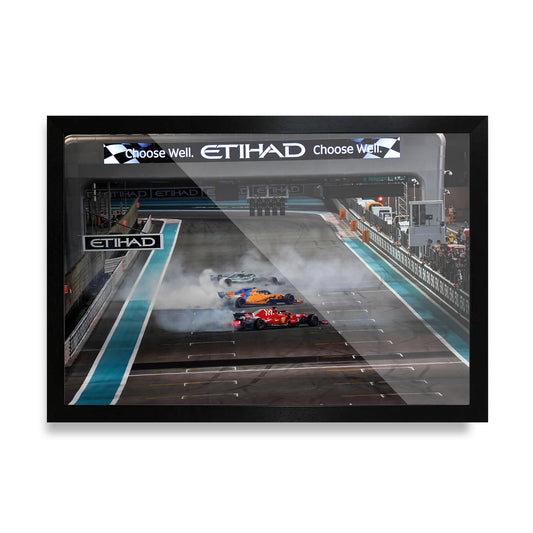 Hamilton Alonso Vettel Abu Dhabi Donuts Poster