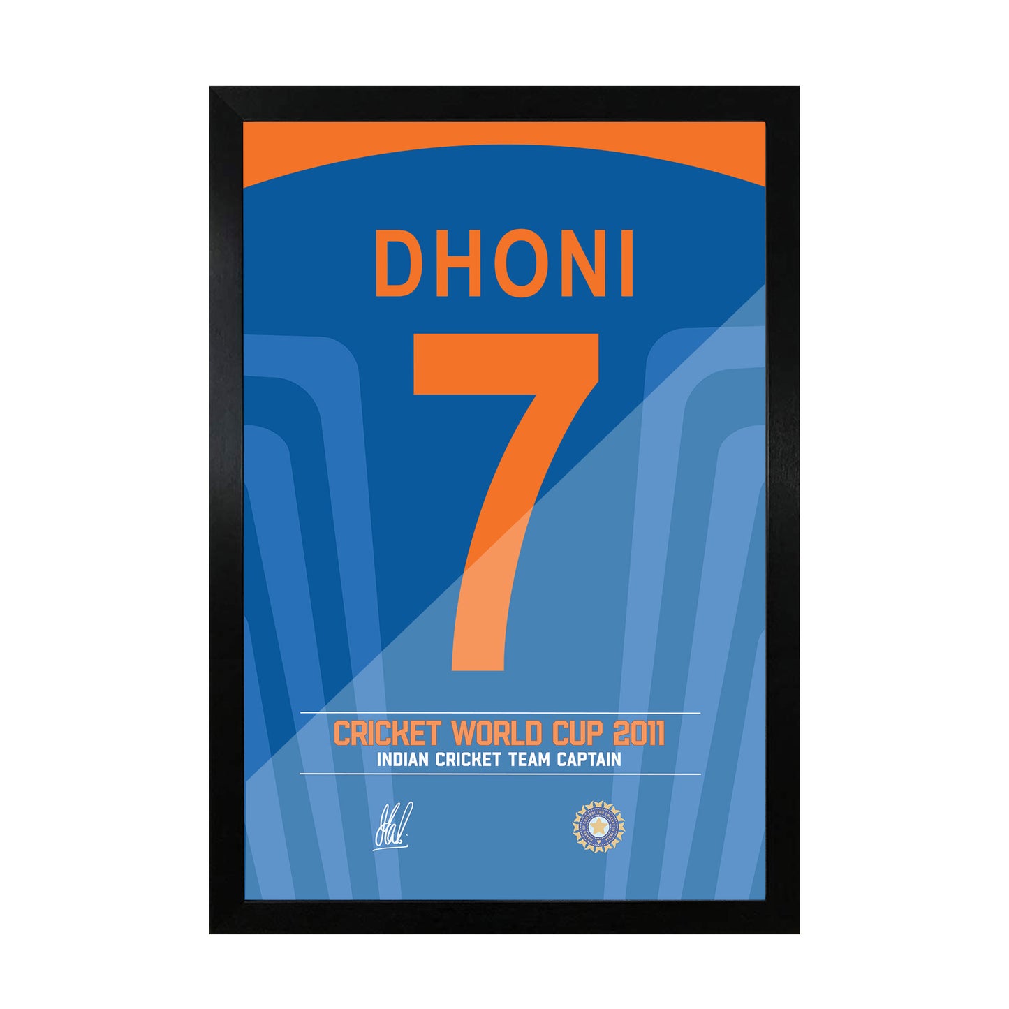 MS Dhoni 7 Jersey Art