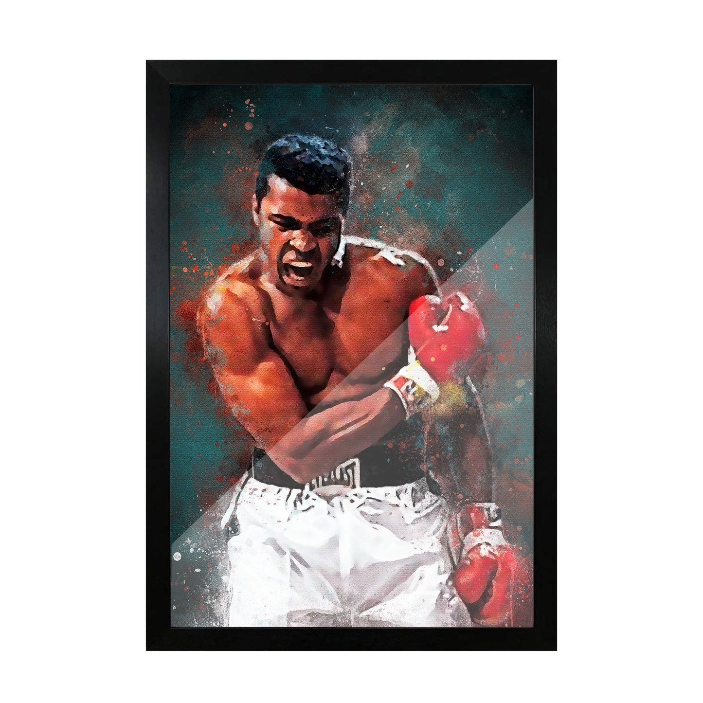 Muhammad Ali Splatter Art