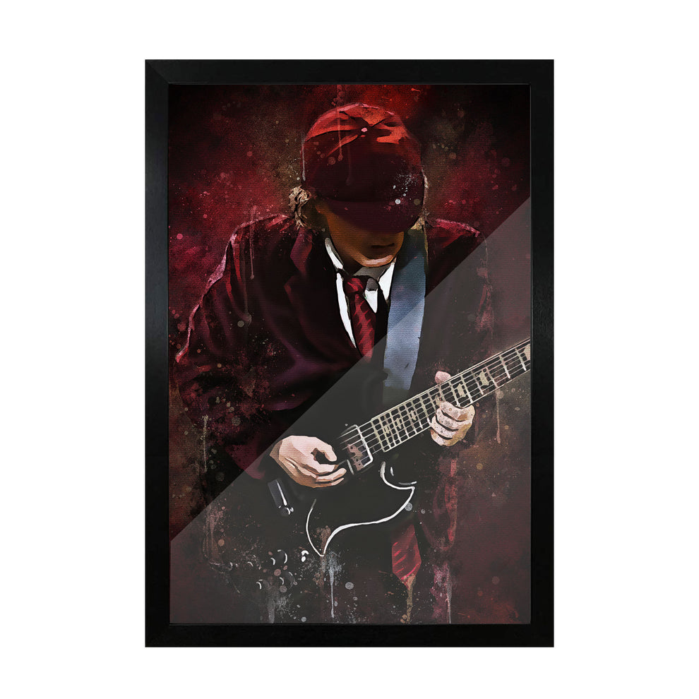 Angus Splatter Watercolor Art Framed Poster | Music Artist Frames ...