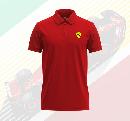 Charles Leclerc 16 Ferrari Polo T-shirt
